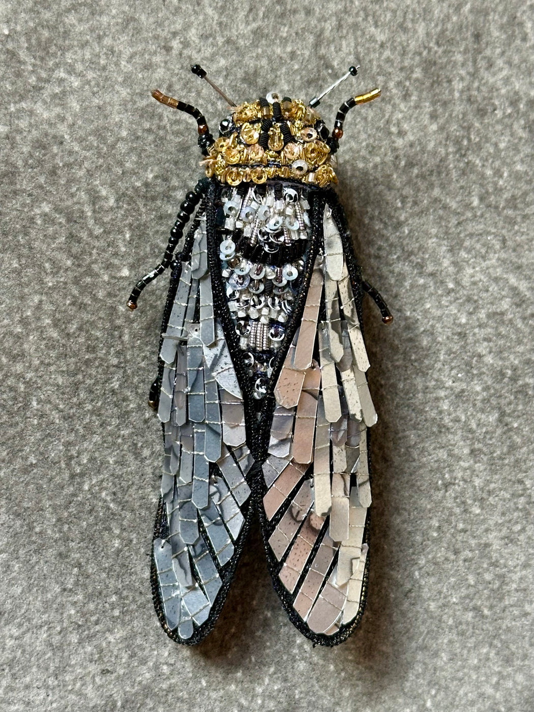 "Cicada" Brooch by Trovelore