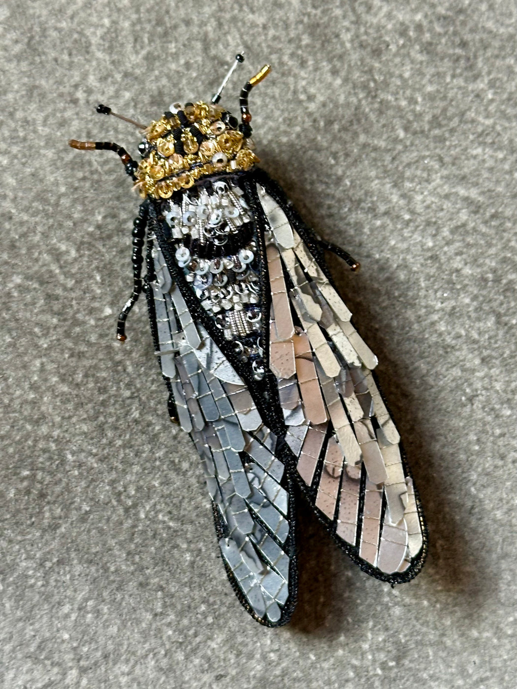 "Cicada" Brooch by Trovelore