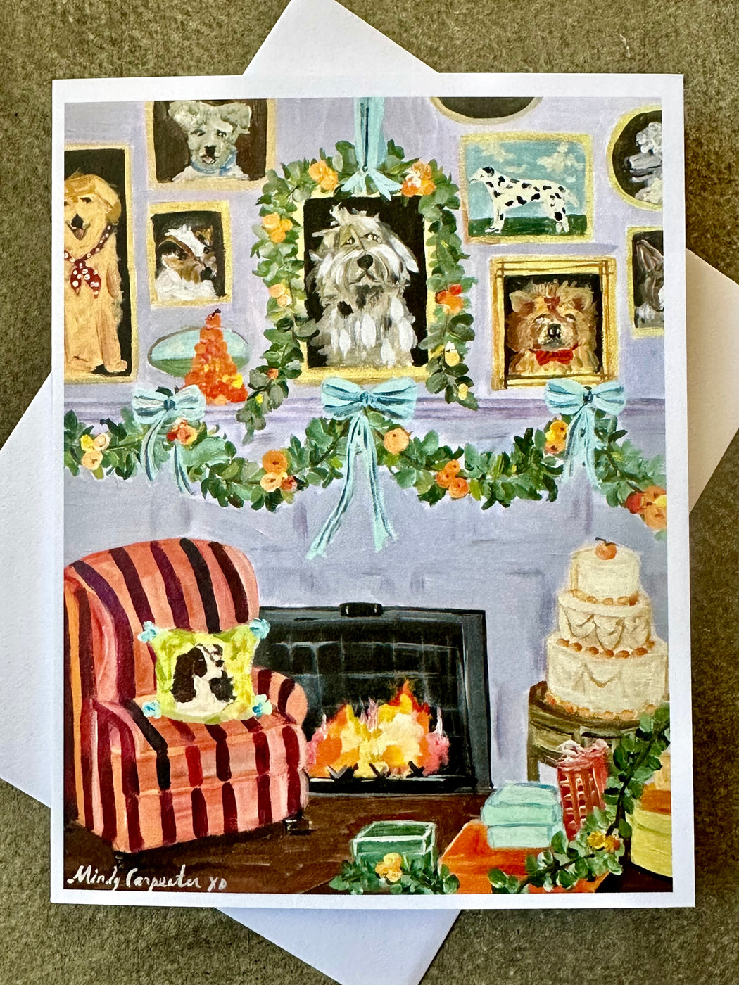 "Dog Parlor" Card by Mindy Carpenter