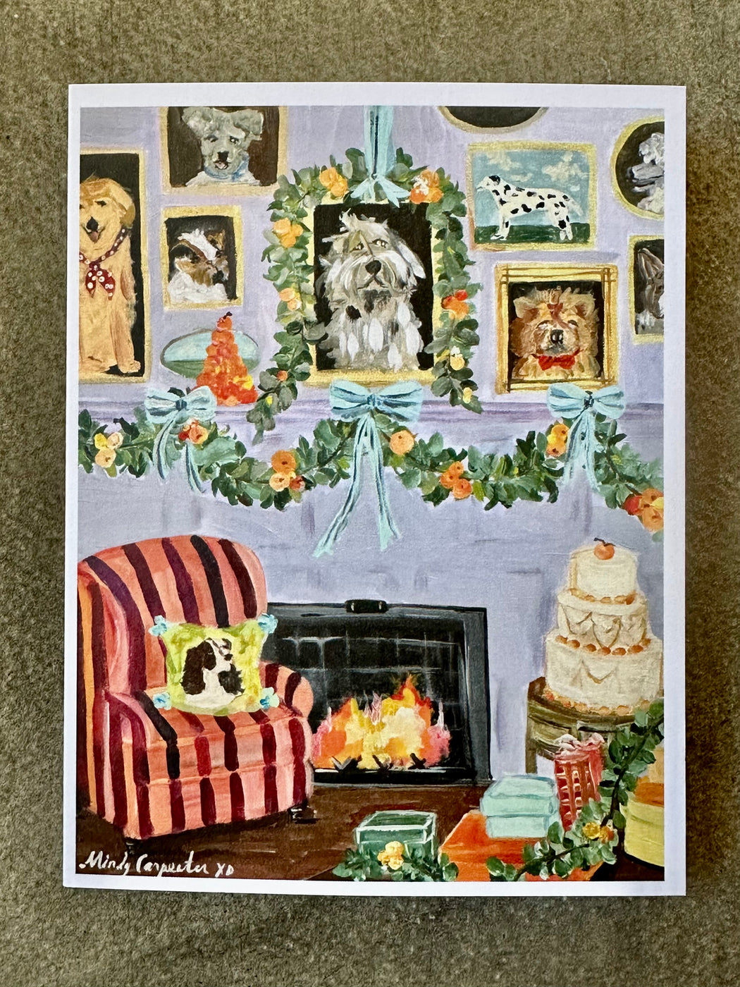"Dog Parlor" Card by Mindy Carpenter