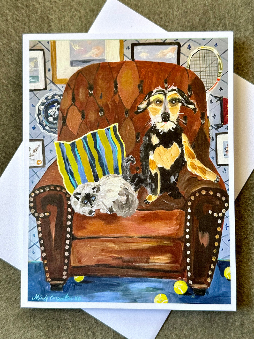 "Club Chair" Card by Mindy Carpenter