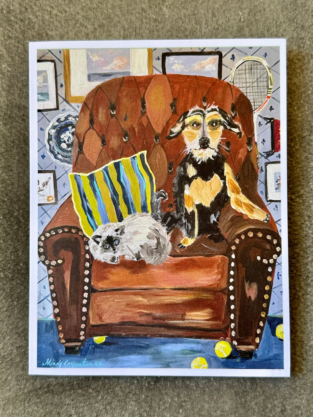 "Club Chair" Card by Mindy Carpenter