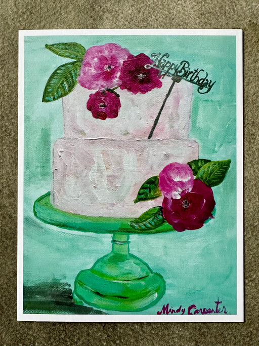 "Happy Birthday Cake" Card by Mindy Carpenter
