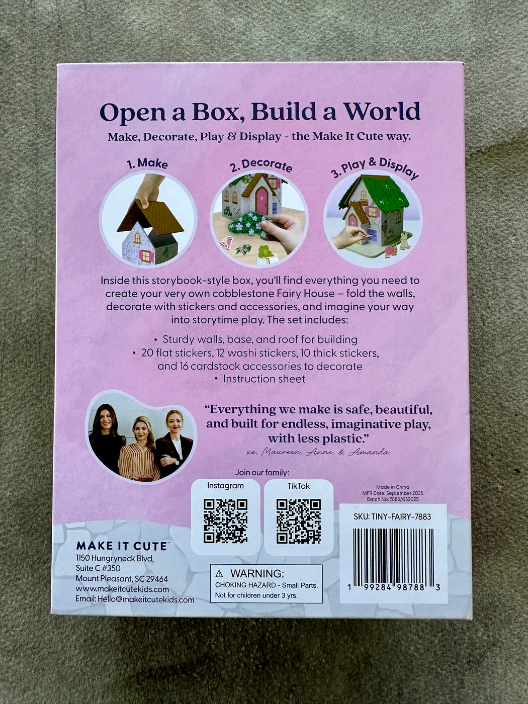 Tiny Fairy House Craft Kit by Make it Cute