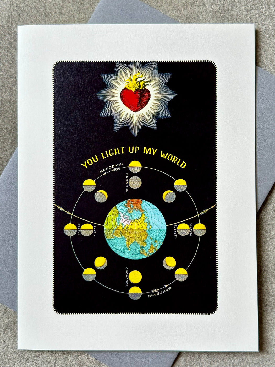 "You Light Up My World" Card