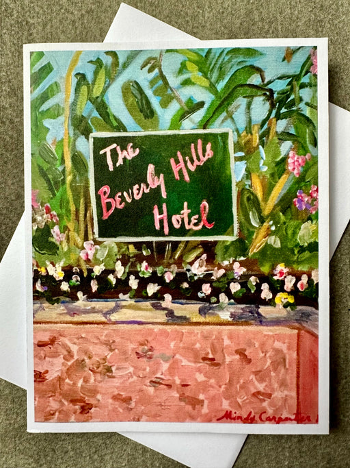 "Beverly Hills Hotel" Card by Mindy Carpenter