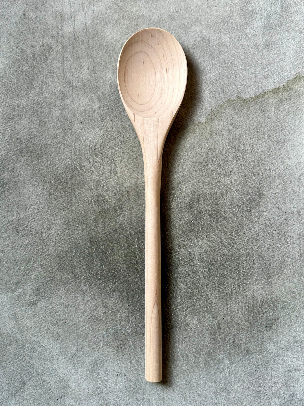 Hand-Crafted Maple Oval Spoon