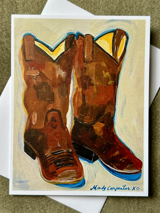 "Cowboy Boots" Card by Mindy Carpenter