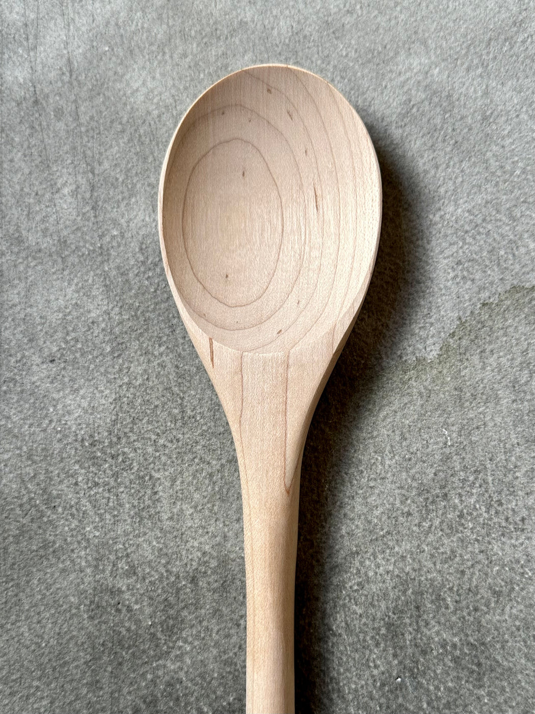 Hand-Crafted Maple Oval Spoon