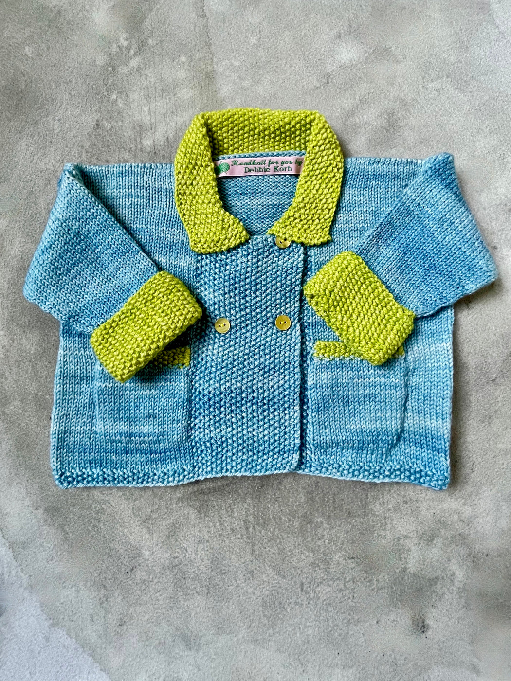 Aunt Debbie's Hand-Knit Baby Sweater (1 - 2 years)