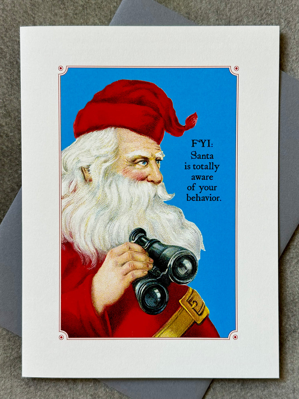 "FYI Santa Knows" Holiday Card