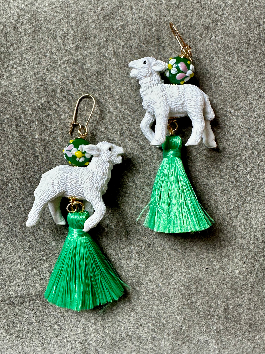 "Lamb" Earrings by Lenora Dame