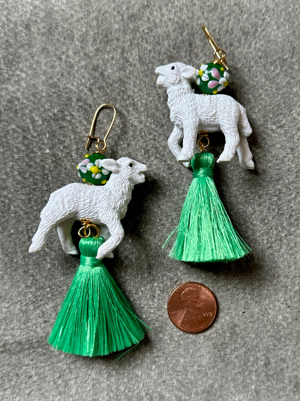 "Lamb" Earrings by Lenora Dame