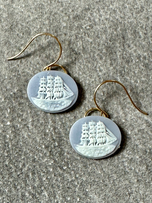 "Tall Ship" Earrings by Gay Isber
