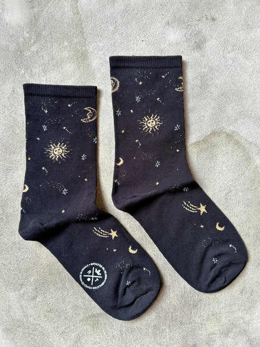 "Universe" Socks by Royalties Paris - Black