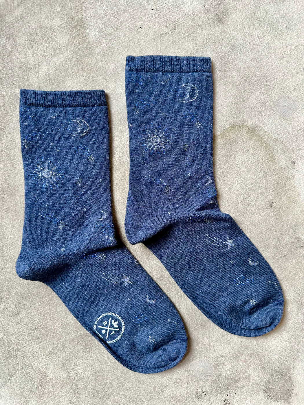 "Universe" Socks by Royalties Paris - Denim