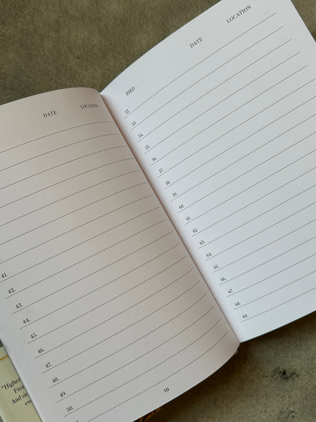 The Birdwatcher's Field Journal