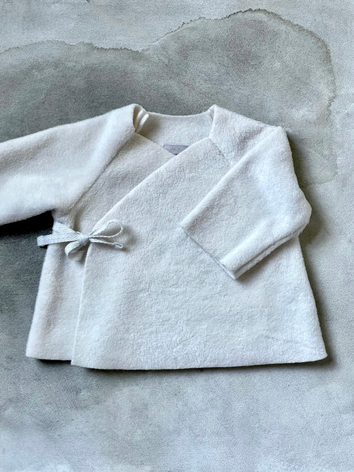 Makie Fleece Kimono Jacket - Ivory