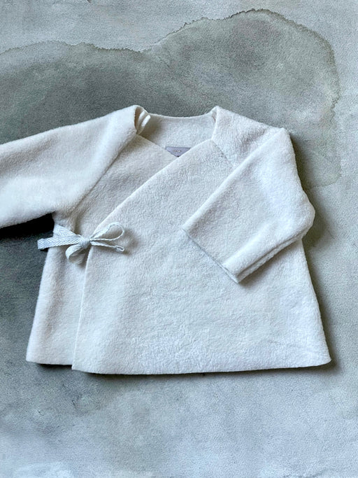 Makie Fleece Kimono Jacket - Ivory