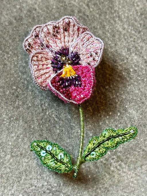 "Pansy" Brooch by Trovelore