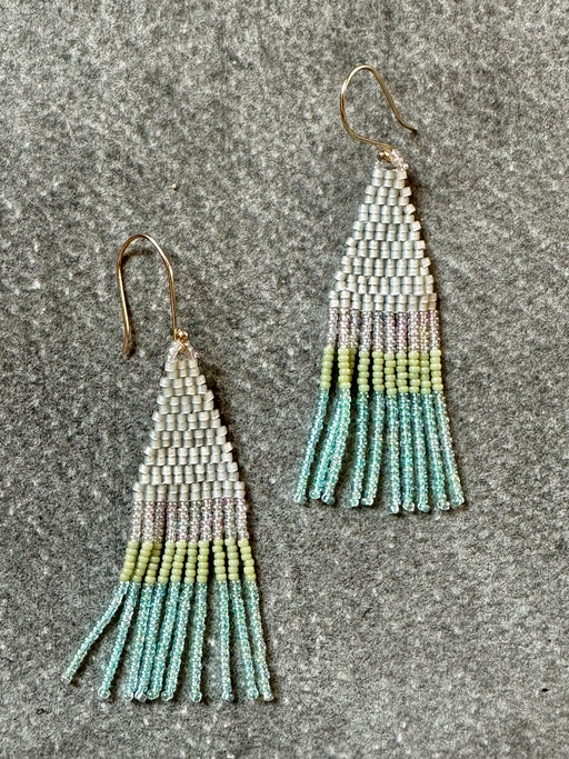 "Franjette" Earrings by Bluma Project - Celery