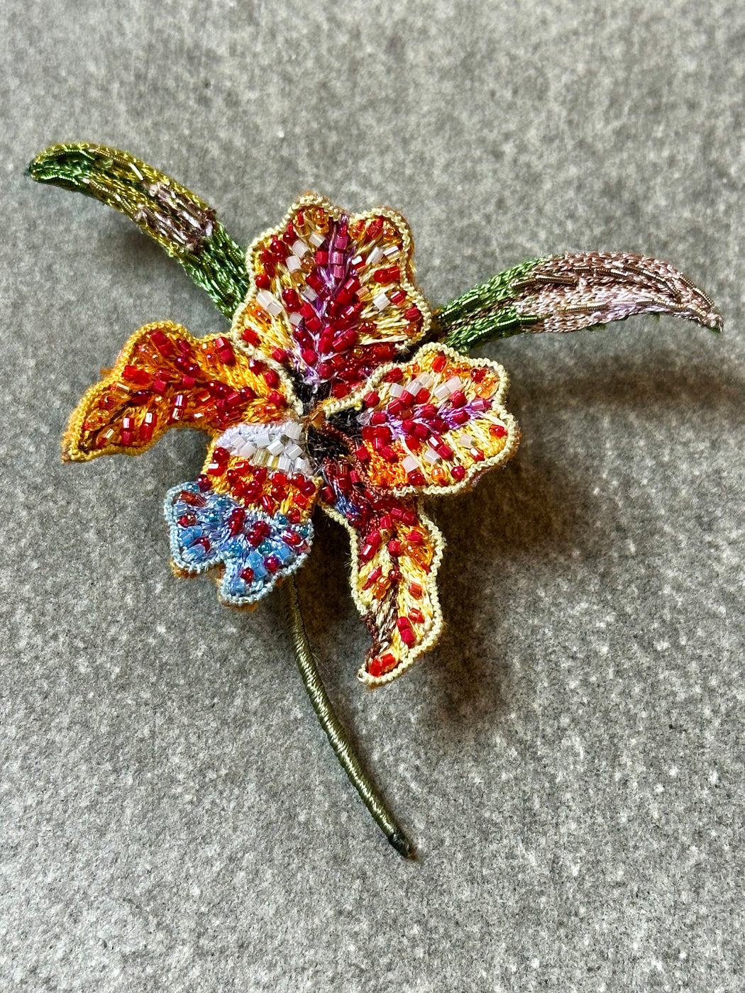 "Orchid" Brooch by Trovelore