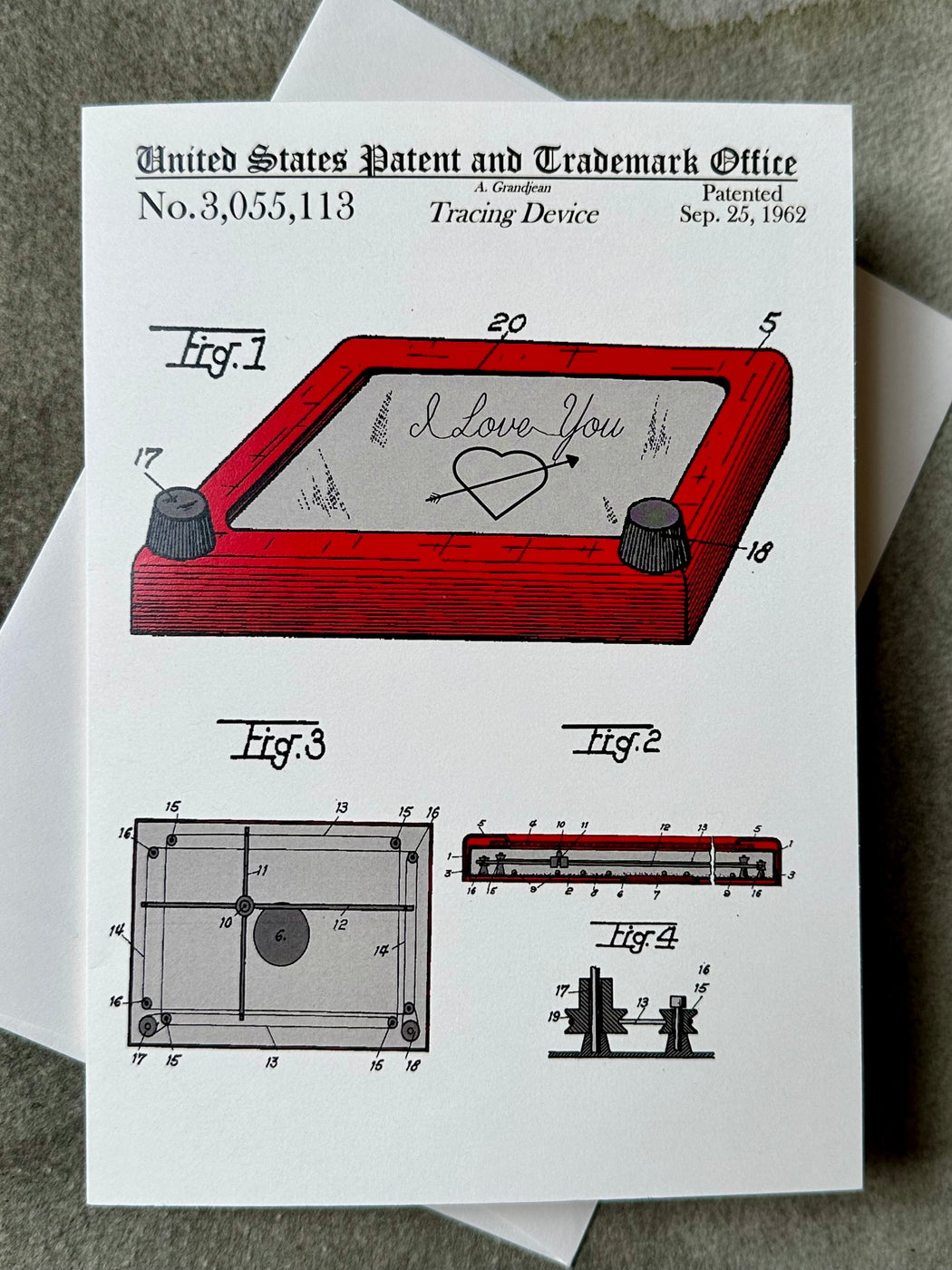 "Etcha Sketch" Patent Card