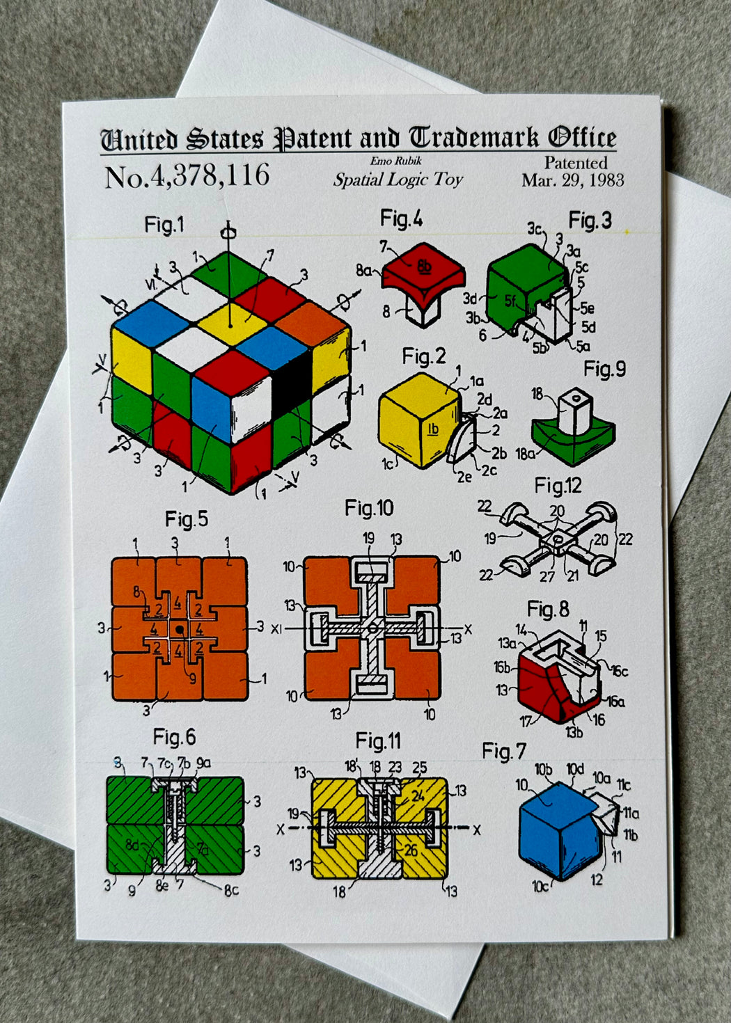 "Rubik's Cube" Patent Card