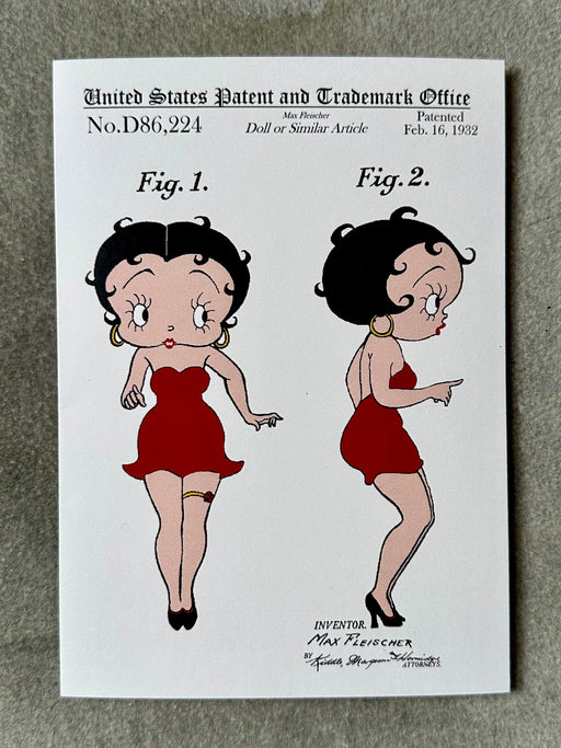 "Betty Boop" Patent Card