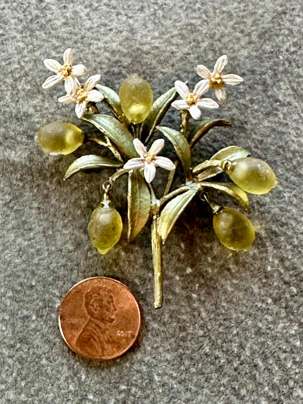 "Lemon Drop" Brooch