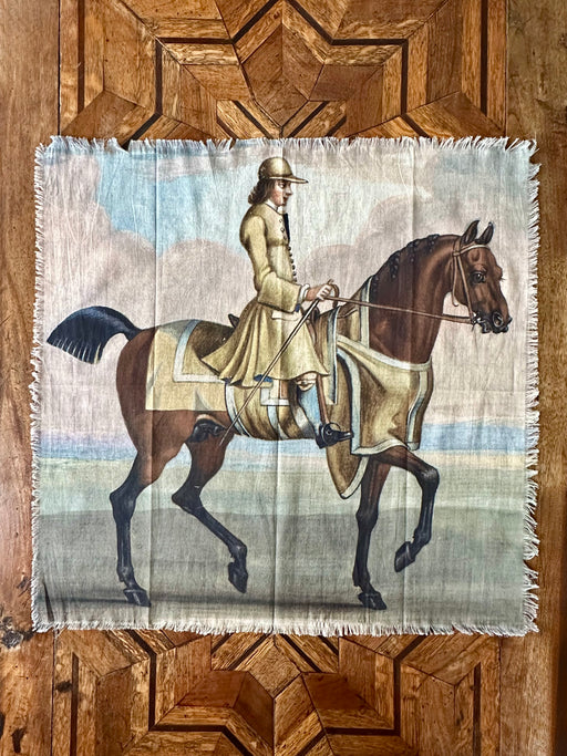 "Dressage" Cotton Scarf by Siren Song