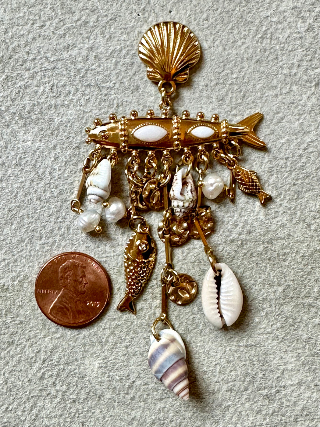 "Sea Shell" Earrings by Lizou