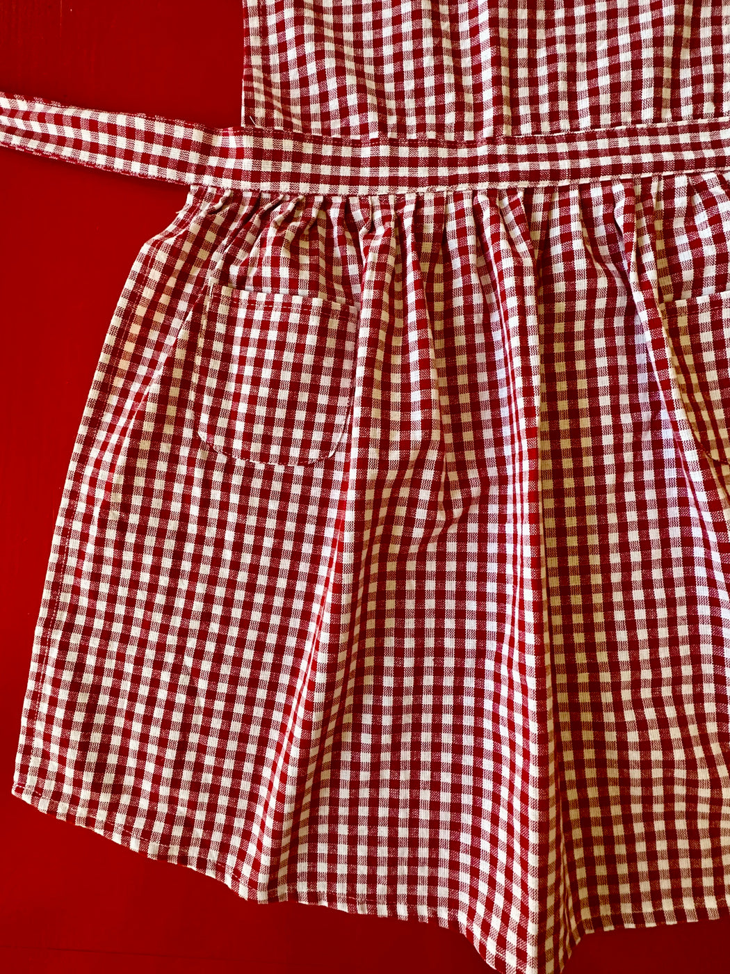 Red Gingham Apron