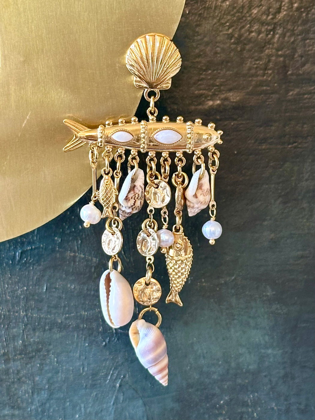 "Sea Shell" Earrings by Lizou
