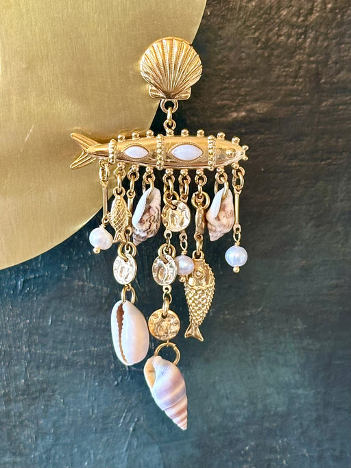 "Sea Shell" Earrings by Lizou