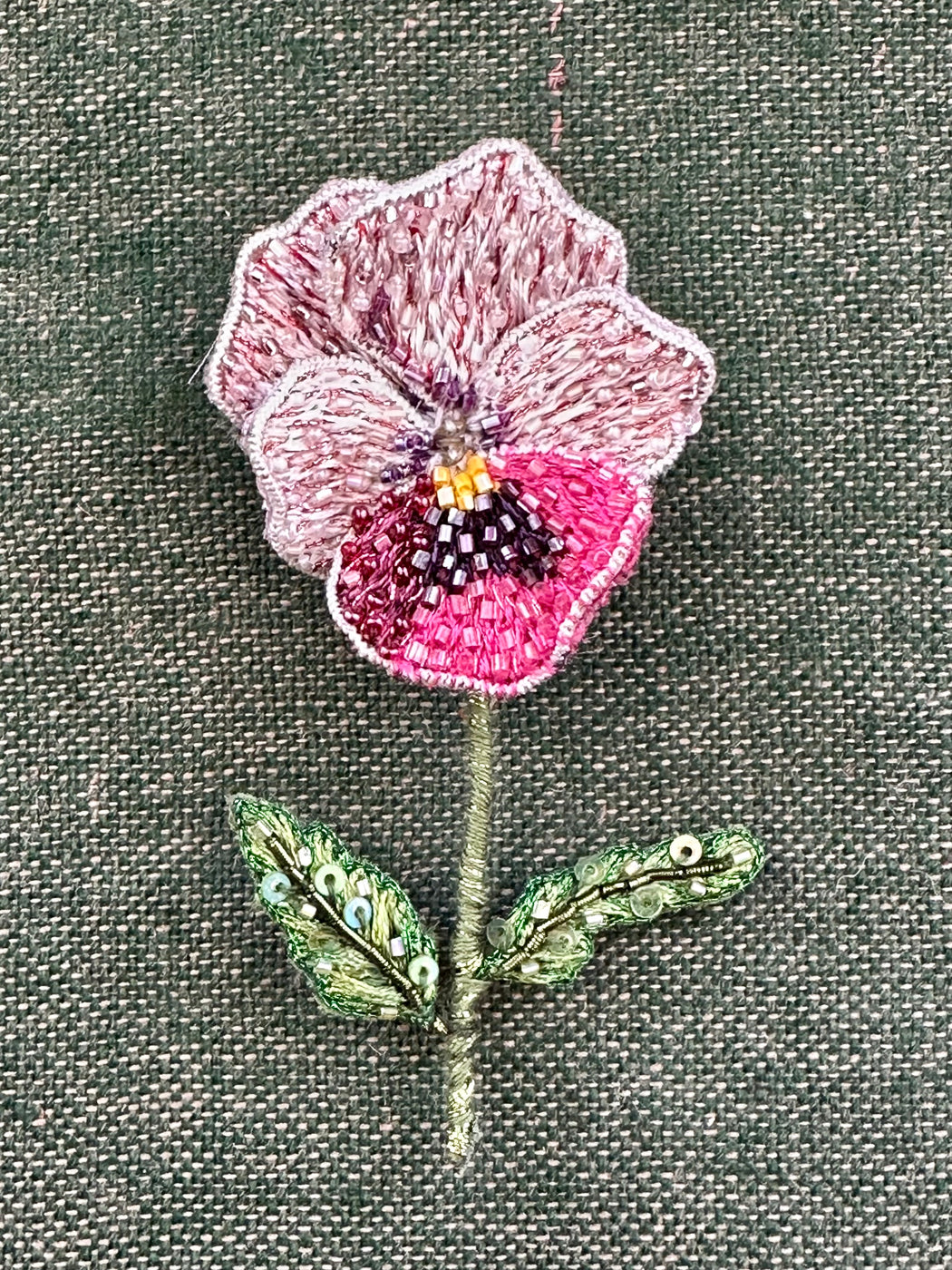 "Pansy" Brooch by Trovelore