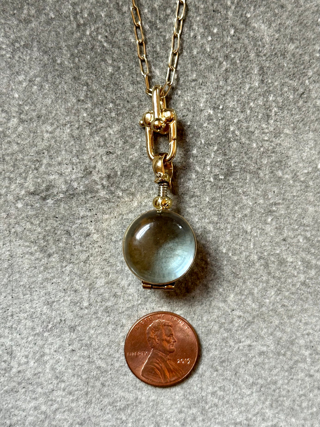 "Crystal Locket" necklace