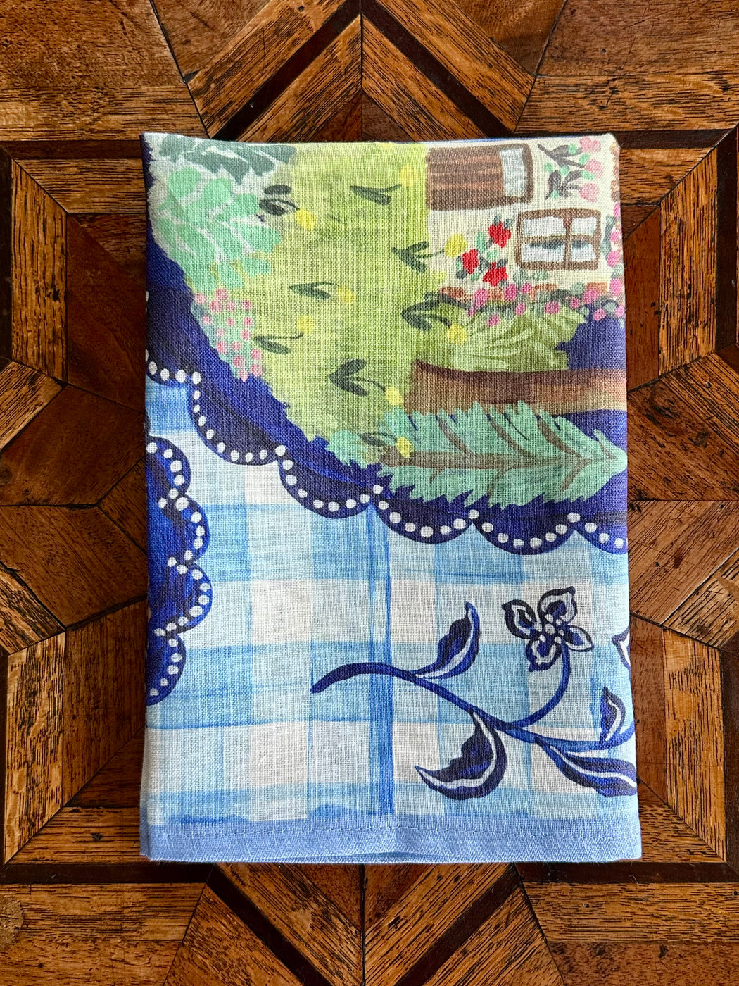 Nathalie Lete "Sweet Home" Linen Tea Towel