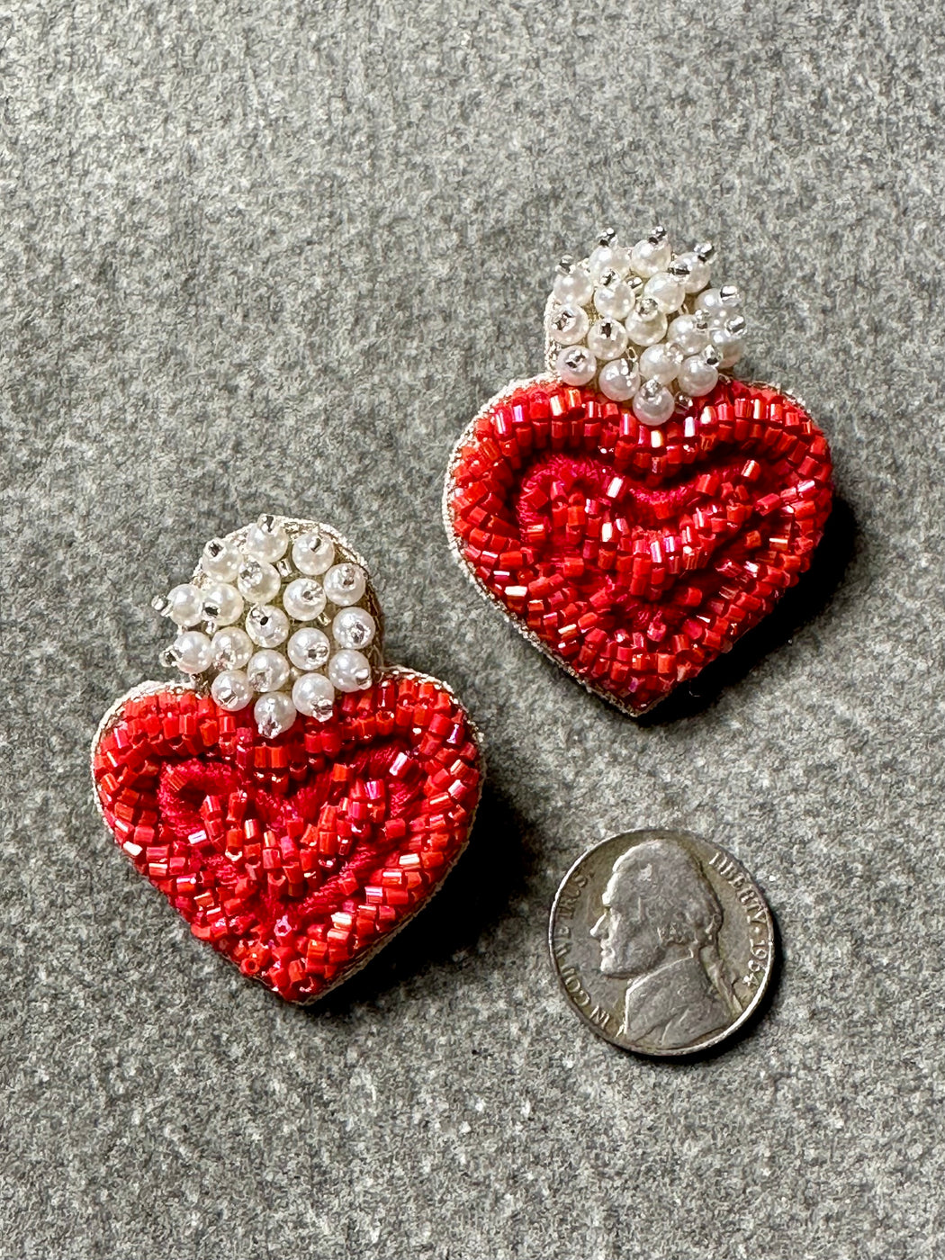 "Snow Lover" Beaded Earrings