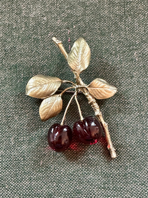 "Morello Cherry" Brooch