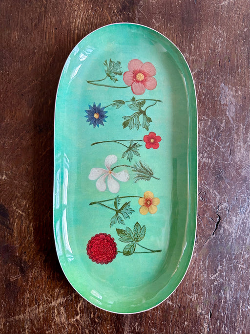 "Festival of Flowers" Enameled Pencil Dish