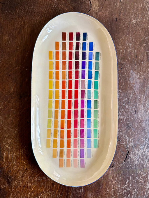 "Nomenclature of Colours" Enameled Pencil Dish