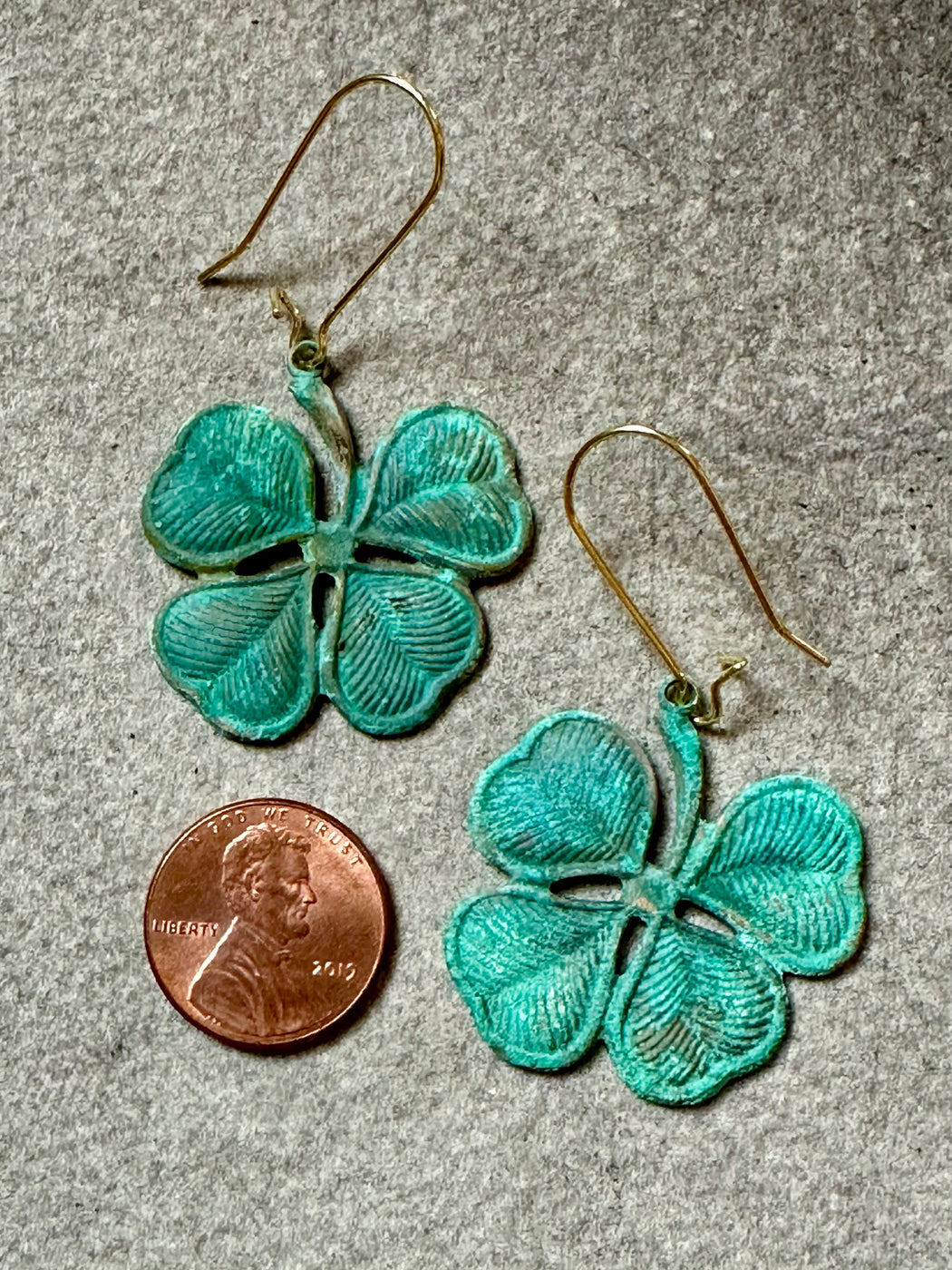 "4-Leaf Clover" Earrings by Susan Najarian