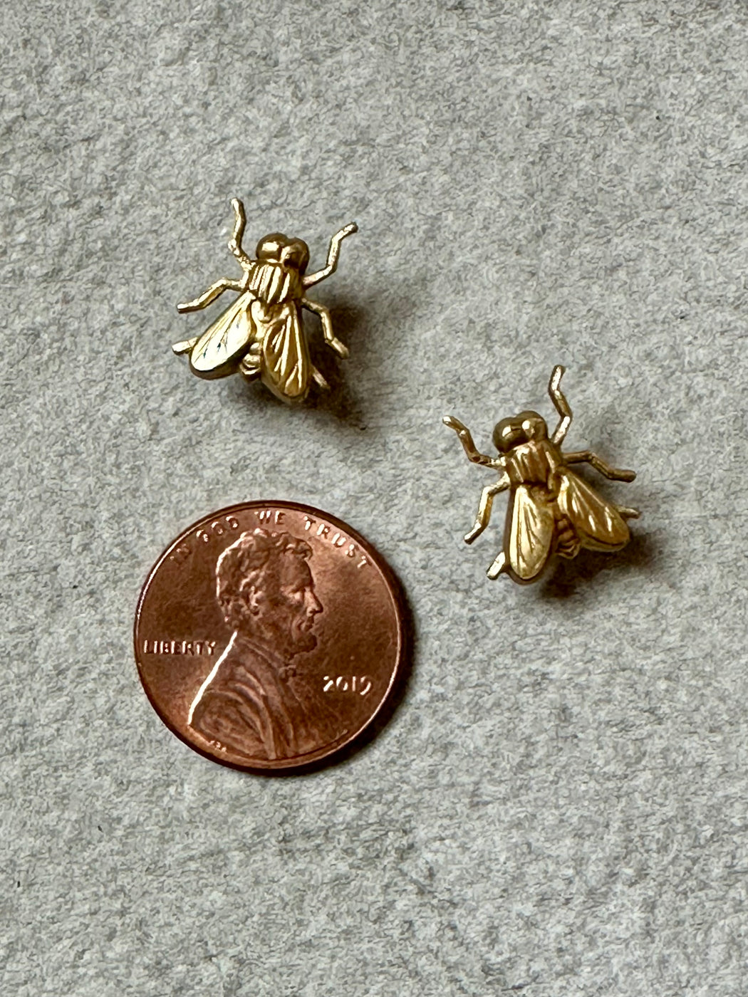 "Housefly" Earrings by Susan Najarian