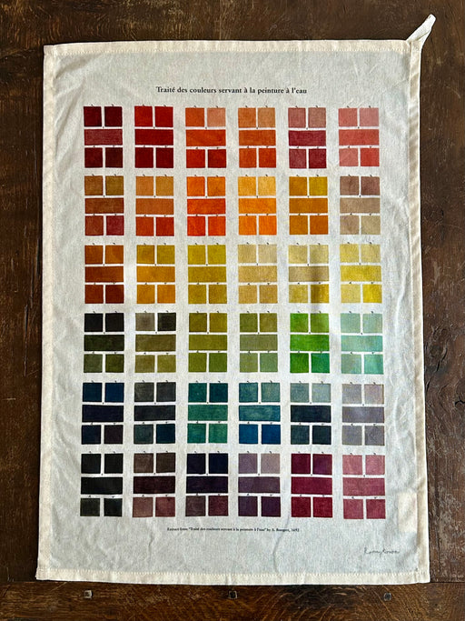 "Watercolour Swatches" Tea Towel