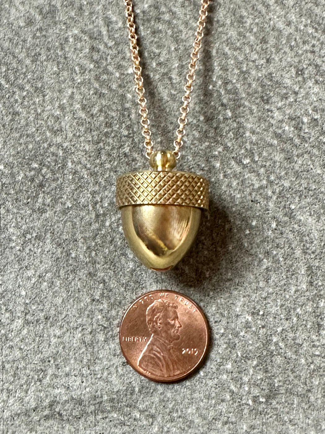 "Acorn" Locket Necklace by Susan Najarian