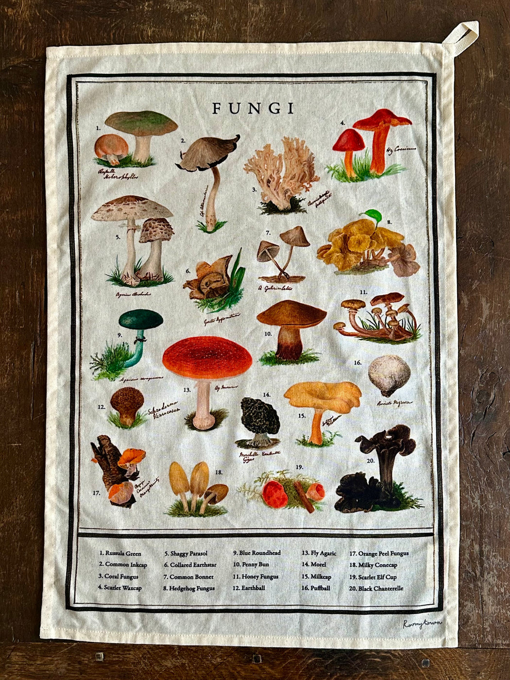 "Fungi" Tea Towel