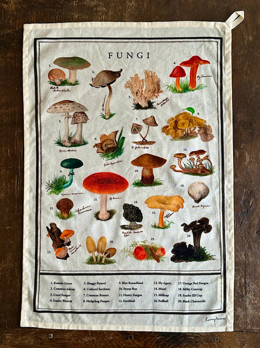 "Fungi" Tea Towel