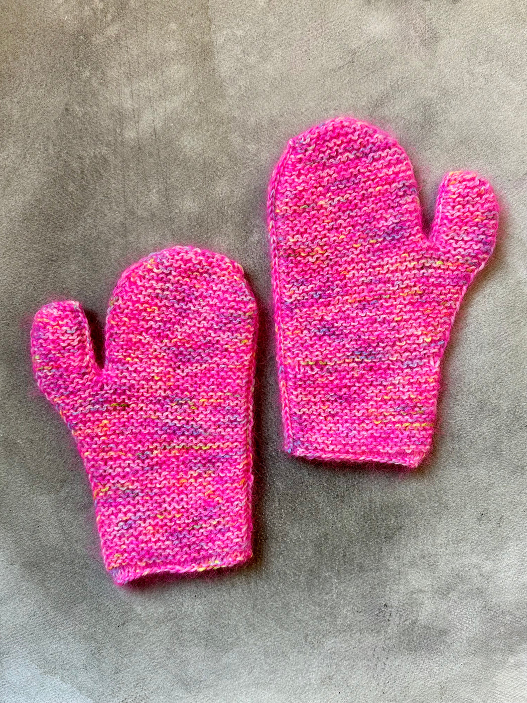 Hand-Knitted Mittens