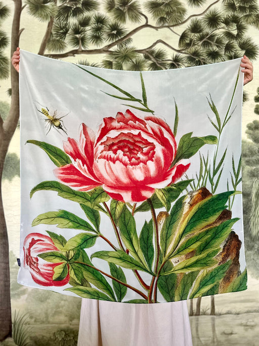 "Peony" Silk Scarf by John Derian